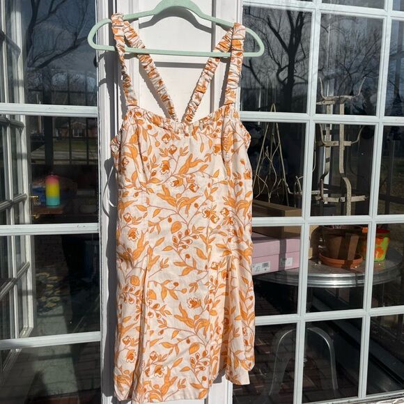 Anthropologie Maeve Sweetheart Cross Back Floral Mini Dress NWT - Picture 6 of 10